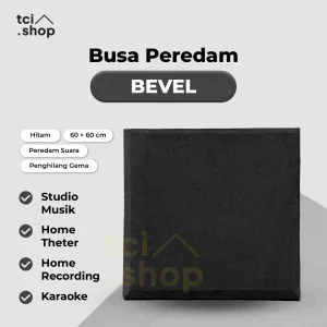 Busa Peredam Suara Model Bata - Hitam Ukuran 50x15x5 cm