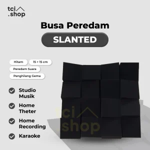 Busa Peredam Suara Model SLANTED - Hitam - 15x15x5 cm