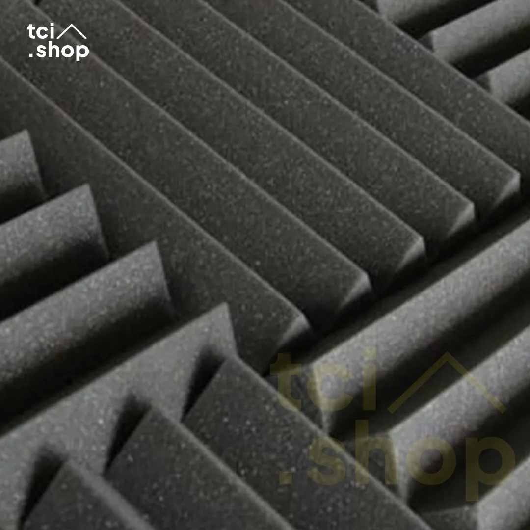 Busa Peredam Suara Model ZIG ZAG - Hitam - 50×50×9 cm - Gambar 3