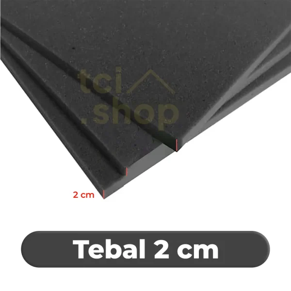 Busa Lembaran D24 – Hitam – 50×50×5 cm – Teracahaya