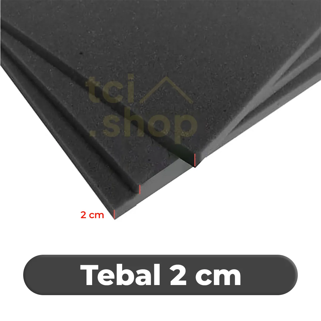Busa Lembaran D24 - Hitam - 50×50×5 cm - Gambar 4