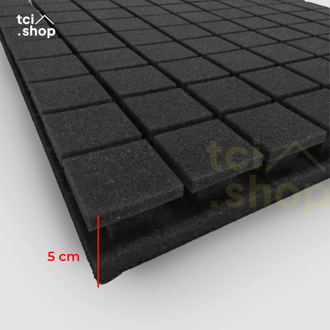Busa Peredam Suara Model Catur - Hitam uk 50 cm x 50 cm x 5 cm - Gambar 2