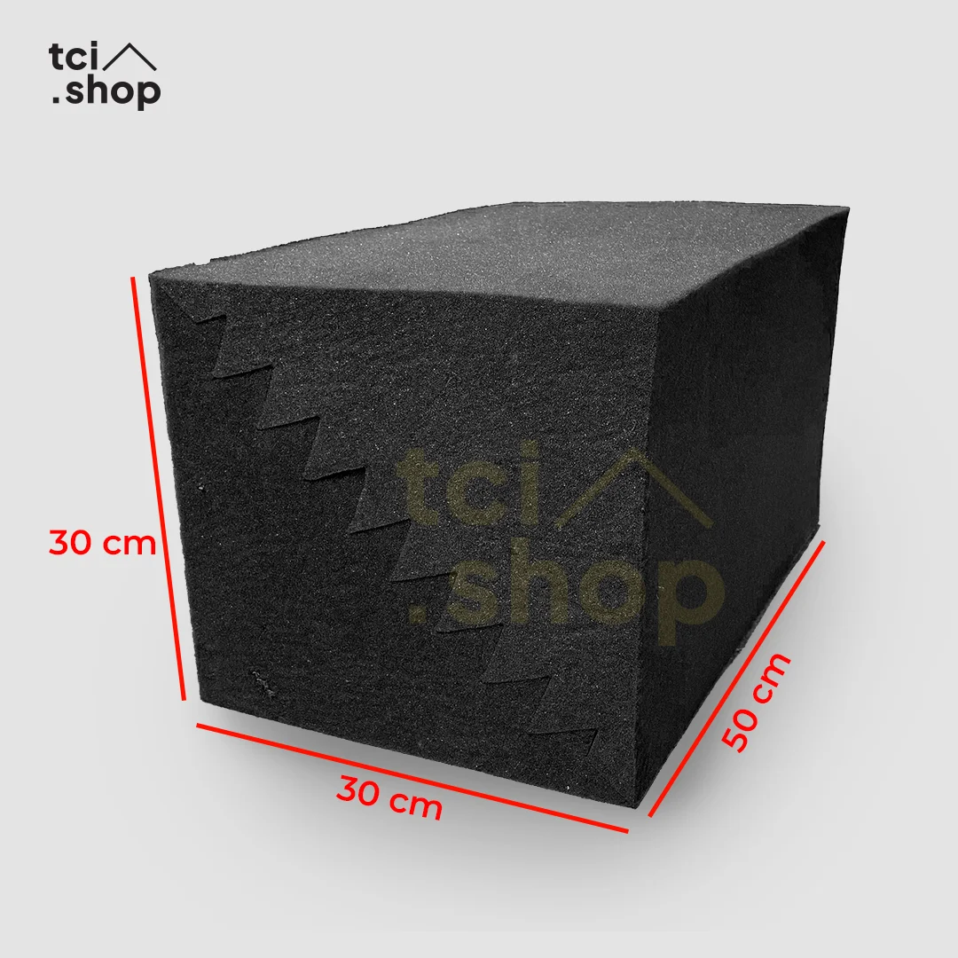 Busa Peredam Suara Model BASS TRAP TRIANGLE- Hitam - Gambar 5